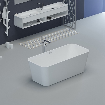 Bañera de remojo acrílica independiente 160x75x56cm 5 años de garantía