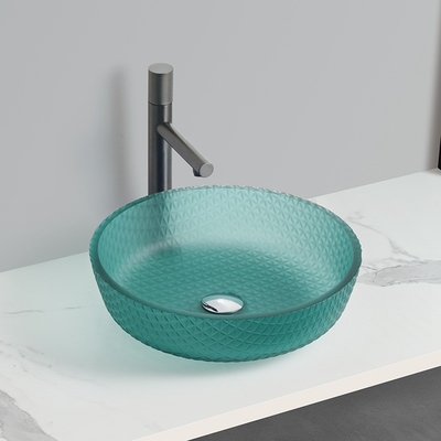 Cubo de baño Cubierta de vidrio Cubo de lavado impermeable 45mm 1.75 pulgadas Agujero de drenaje