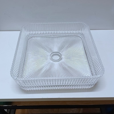 Cuencos de baño de vidrio transparente sin desbordamiento incluido