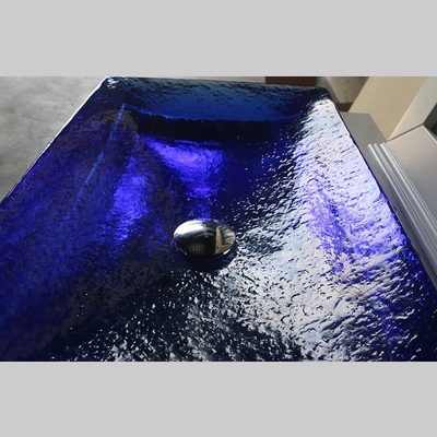 Cuencas de baño de vidrio acristalado Color azul cielo Cuencos de recipientes de peso de 40 kg