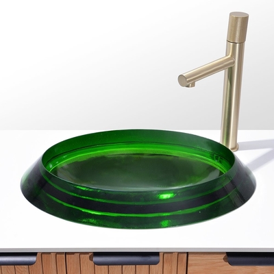 Cuencas de recipientes de vidrio de vidrio de vidrio de vidrio de vidrio de vidrio verde