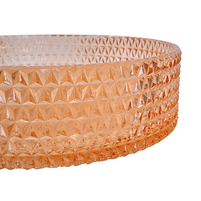 Fregadero de Diamond Round Wash Hand Basin Amber Color Glass Bowl Bathroom